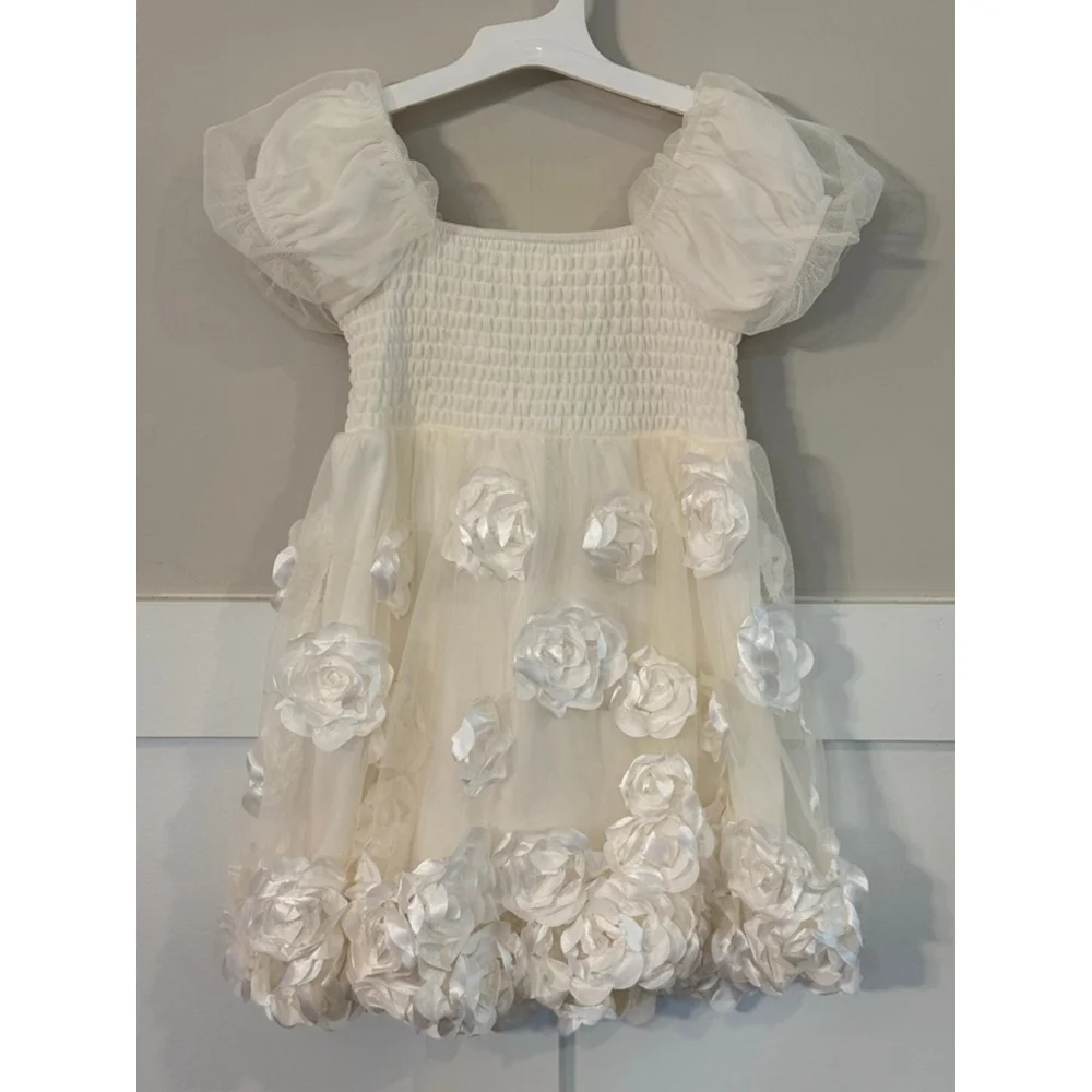 Girls Nannette & Co. Ivory Formal Dress 3T